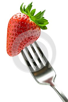 Forked strawberry