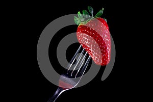 Forked strawberry