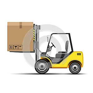 Forklift with Box