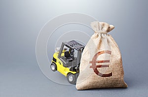 A forklift cannot lift a Euro money bag. Strongest financial assistance, support of business and people. Stimulating the economy.