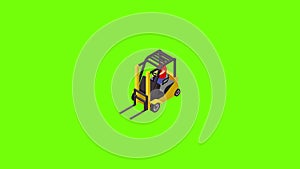 Forklift icon animation