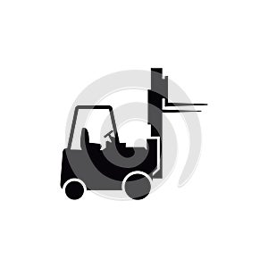 Forklift icon design template vector isolated illustration