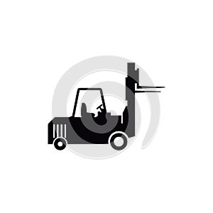Forklift icon design template vector isolated illustration