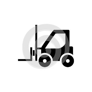 Forklift icon flat vector template design trendy