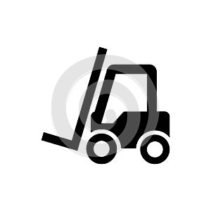 Forklift icon flat vector template design trendy