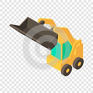 Forklift icon, isometric 3d style