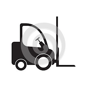 Forklift icon vector isolated