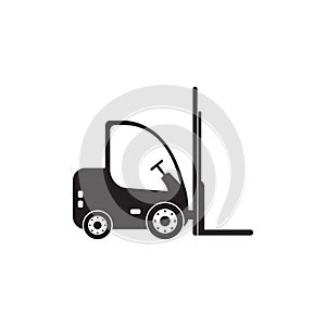 Forklift icon vector isolated