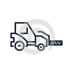 Forklift icon vector isolated on white background, Forklift sign