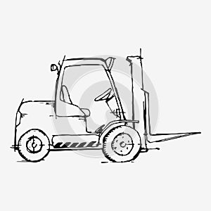 Forklift illustration