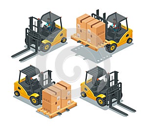 Forklift isometric