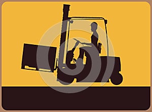 Forklift sign