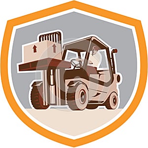 Forklift Truck Materials Handling Logistics Shield