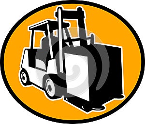 Forklift truck and operator