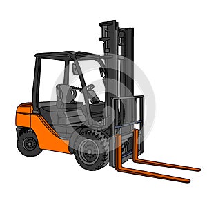 Forklift vector