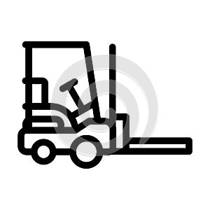 ForkLifter Vector Thick Line Icon For Personal And Commercial Use