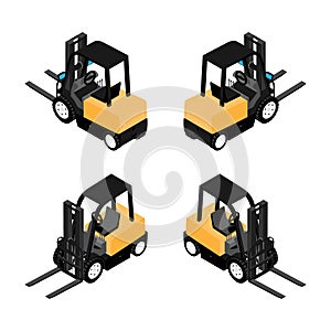 Forklifts, reliable heavy loader, truck. Heavy duty equipment