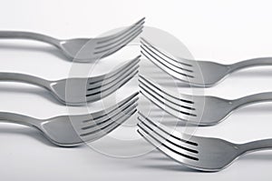 Forks in a row