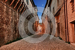 Forli, Emilia Romagna, Italy: ancient alley in the old town photo