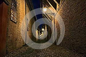 Forli, Emilia Romagna, Italy: dark alley in the old town photo