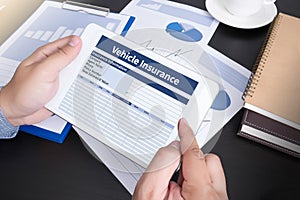 Form Document Vehicle Insurance Claim