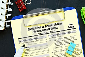 Form I-539 Application To Extend/Change Nonimmigrant Status