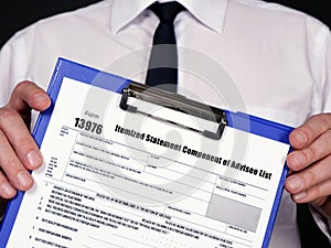 Form 13976 Itemized Statement Component of Advisee List