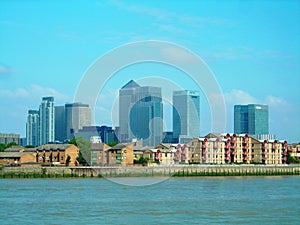 The skyline of the modern city