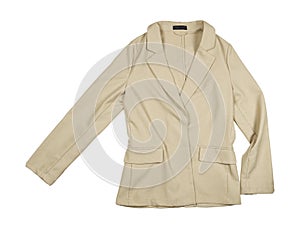 Formal beige jacket for women