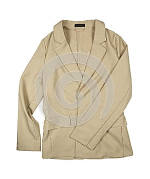 Formal beige jacket for women