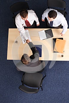 Formal business handskake