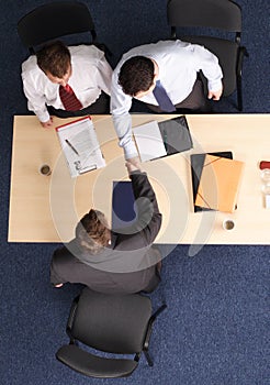 Formal business handskake