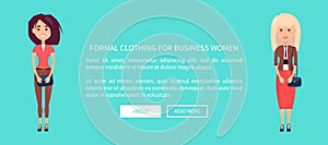Formal Clothing for Business Women Color Card
