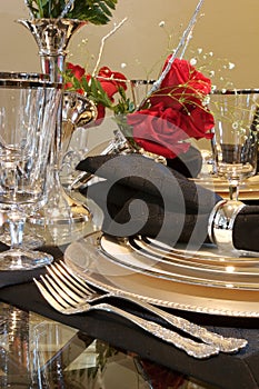 Formal Dining room place setting