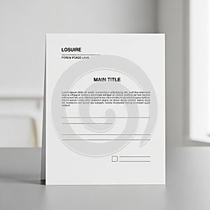 Formal birth certificate template featuring sections