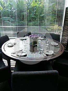 Formal elegant table setting