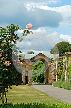 Formal garden arundel castle england