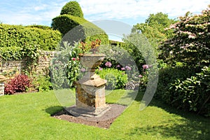 Formal Garden Planting At Lytes Cary Manor Garden, Somerset, UK photo