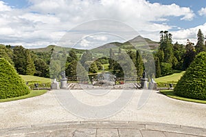 Formal garden and terrace