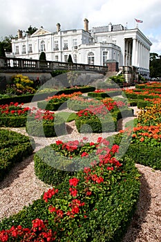 Formal gardens and historic house