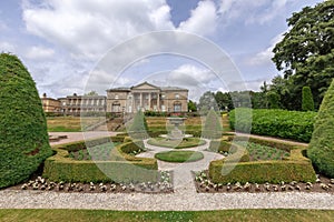 Formal gardens of Tatton Park estate in England.