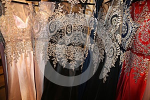 Formal garment industry- manufacturing fancy gowns for New Years or Prom!