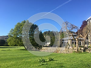 Formal Hotel Gardens in a lovely country hotel in Cumbria