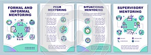 Formal and informal mentoring brochure template