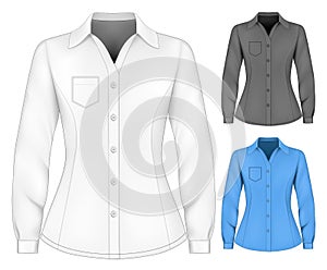 Formal long sleeved blouses for lady.