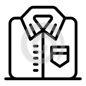 Formal shirt icon, outline style