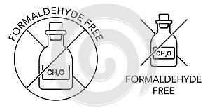 Formaldehyde free - no CH2O compound