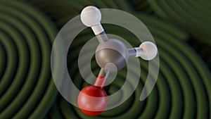 Formaldehyde molecules and green mosquito coils