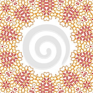 Formality circular devices of border frames.