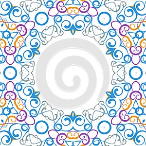 Formality circular devices of border frames.